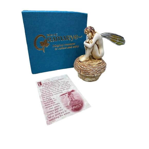 Fainia Faerie Of The Hidden Treasures Trinket Box By Gramarye Harmony Kingdom - Picture 1 of 9